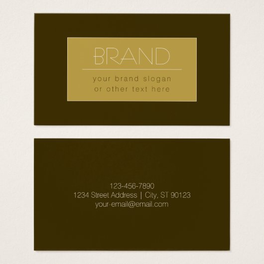 Stylisch bearbeitbare Textvorlage | Vintages Gold (Vorne & Hinten)