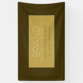Stylisch bearbeitbare Textvorlage | Vintages Gold Banner (Vertikal)