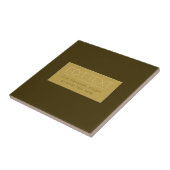 Stylisch bearbeitbare Textvorlage | Vintages Gold Fliese (Seite)