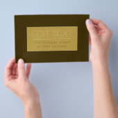 Stylisch bearbeitbare Textvorlage | Vintages Gold Flyer (Handgriff)