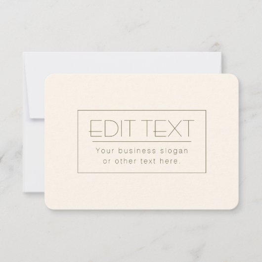 Stylisch bearbeitbare Vorlage | Off-white & Dark B (Vorderseite)