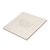 Stylisch bearbeitbare Vorlage | Off-white & Dark B Fliese (Seite)