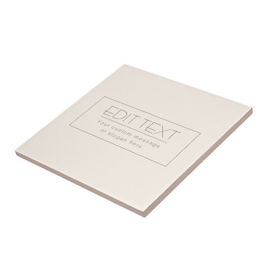 Stylisch bearbeitbare Vorlage | Off-white & Dark B Fliese (Seite)