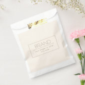 Stylisch bearbeitbare Vorlage | Off-white & Dark B Geschenktütchen (Versiegelt)