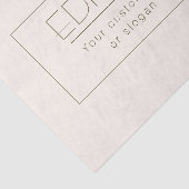 Stylisch bearbeitbare Vorlage | Off-white & Dark B Seidenpapier (Ausschnitt)