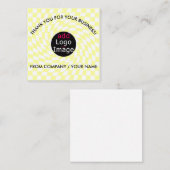 Stylisch Beruflich Danke Custom Checkered Begleitkarte (Vorne/Hinten)