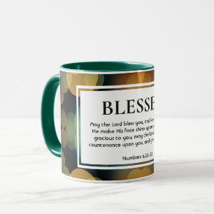Stylisch Bokeh Personalizable BLESSED Christlich Tasse