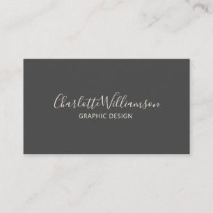 Stylisch Chic Elegant Monogramm Minimalistisch Sch Visitenkarte