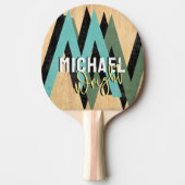 Stylisch designtes Monogramm Tischtennis Schläger (Vorderseite)