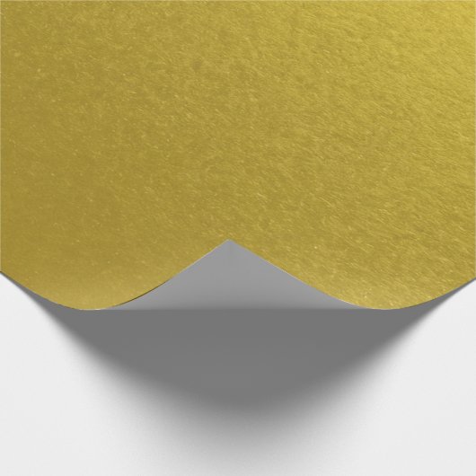 Stylisch, einfach, metallisch Inspiriert gelb Geschenkpapier (Ecke)