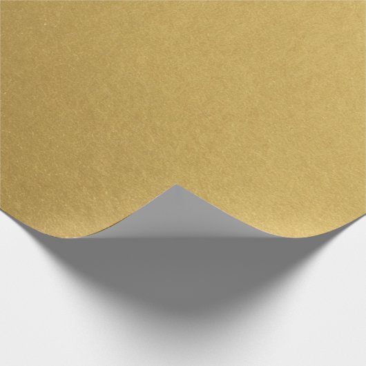 Stylisch, einfach, metallisch Inspiriert Gold Geschenkpapier (Ecke)