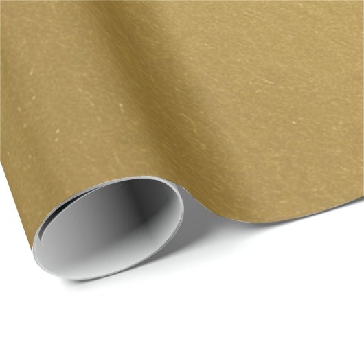 Stylisch, einfach, metallisch Inspiriert Gold Geschenkpapier (Rolleneckpunkt)