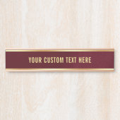 Stylisch Einfaches Design Ihres benutzerdefinierte Türschild (Vorderseite )