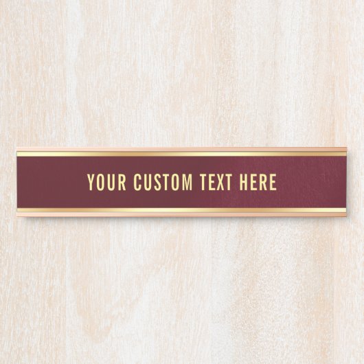 Stylisch Einfaches Design Ihres benutzerdefinierte Türschild (Vorderseite )