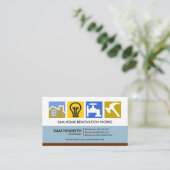 Stylisch farbige Konstruktionssymbole Visitenkarte (Stehend Vorderseite)