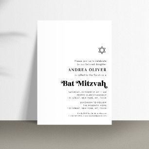 Stylisch Fette Retro-Schrift Minimalistische Bar M Einladung