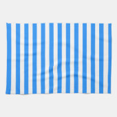 Stylisch gestreift in Weiß und Hellblau Geschirrtuch (Horizontal)