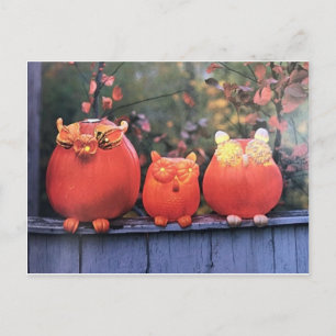 ****STYLISCH PUMPKINS HALLOWEEN**** POSTCARD POSTKARTE
