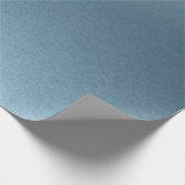 Stylisch Simple Metallic Inspiriert Blue Geschenkpapier (Ecke)