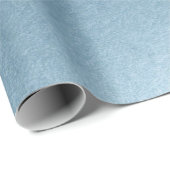 Stylisch Simple Metallic Inspiriert Blue Geschenkpapier (Rolleneckpunkt)