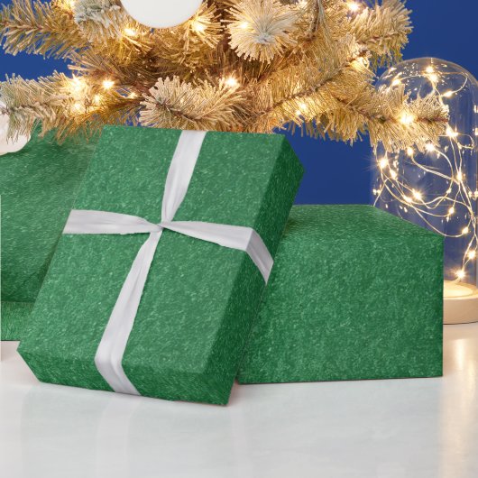 Stylisch Simple Metallic Inspiriert Green Geschenkpapier (Feiertage)