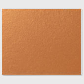 Stylisch Simple Metallic Inspiriert Orange Geschenkpapier (Flach)