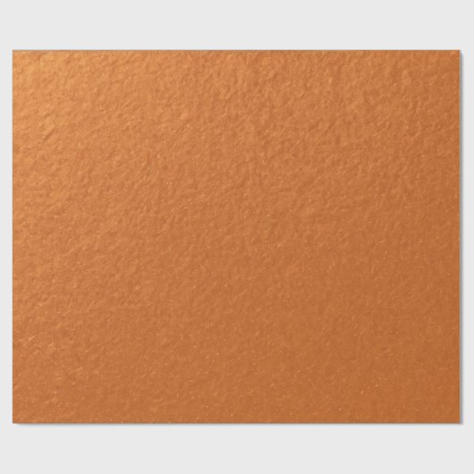 Stylisch Simple Metallic Inspiriert Orange Geschenkpapier (Flach)