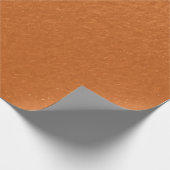 Stylisch Simple Metallic Inspiriert Orange Geschenkpapier (Ecke)