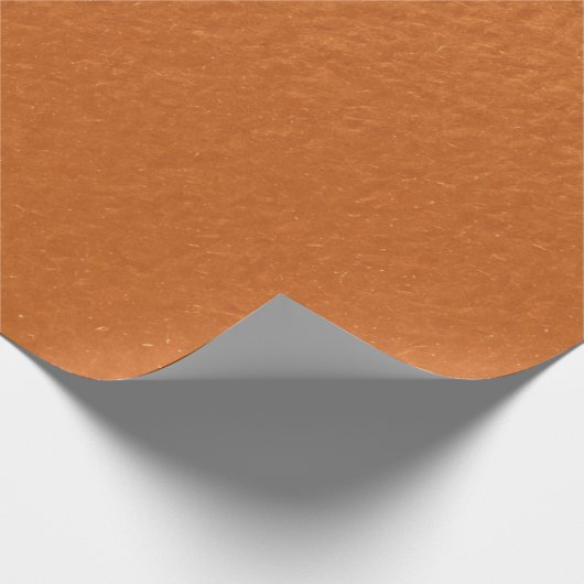Stylisch Simple Metallic Inspiriert Orange Geschenkpapier (Ecke)