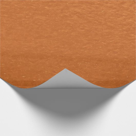 Stylisch Simple Metallic Inspiriert Orange Geschenkpapier (Ecke)