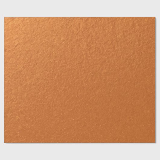 Stylisch Simple Metallic Inspiriert Orange Geschenkpapier (Flach)