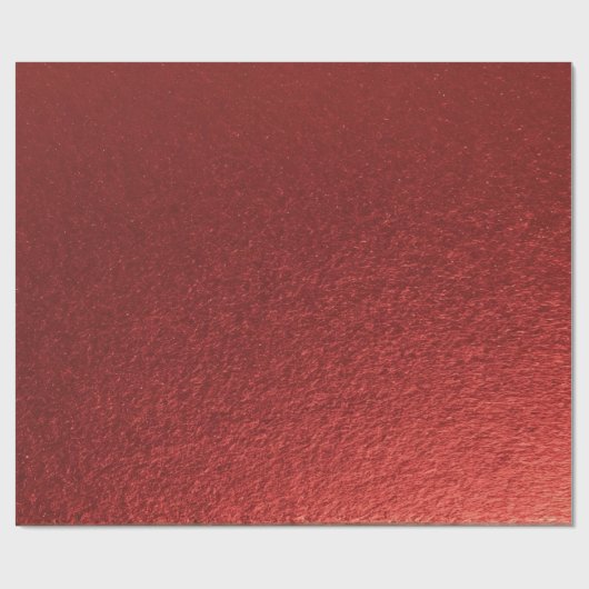 Stylisch Simple Metallic Inspiriert Red Geschenkpapier (Flach)