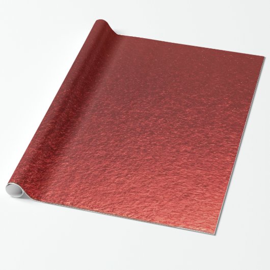 Stylisch Simple Metallic Inspiriert Red Geschenkpapier (Ungerollt)