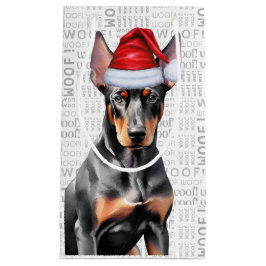 Stylisch und lustig Dobermann Liebhaber Weihnachte Kleine Geschenktüte