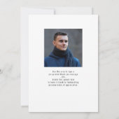 Stylische Abschluss der Klasse 5 Foto mit benutzer Dankeskarte (Rückseite)