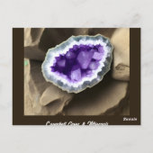 Stylische Amethyst Geode Custom Business Postcard Postkarte (Rückseite)