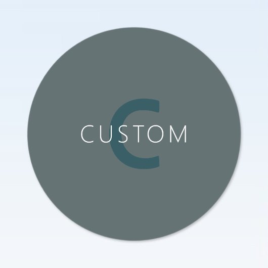 Stylische, anpassbare Monogramm-Vorlage Etiketten