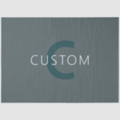 Stylische, anpassbare Monogramm-Vorlage Seidenpapier (Vorderseite)