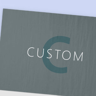 Stylische, anpassbare Monogramm-Vorlage Seidenpapier