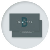 Stylische, anpassbare Monogramm-Vorlage Visitenkarte