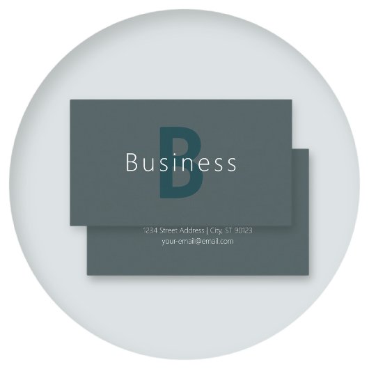 Stylische, anpassbare Monogramm-Vorlage Visitenkarte