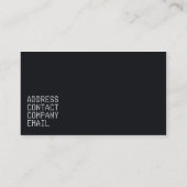 Stylische Automobil-Visitenkarte Visitenkarte (Rückseite)