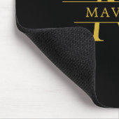 Stylische benutzerdefinierte Initialen mit Namen f Mousepad (Ecke)