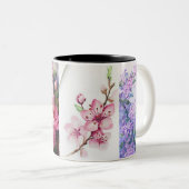 Stylische benutzerdefinierte Print-Tasse Zweifarbige Tasse (VorderseiteRechts)