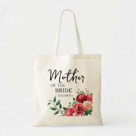 Stylische Blumen-Mutter-der-Braut-Tasche mit Namen Tragetasche