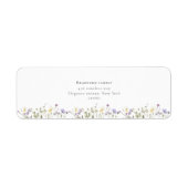 Stylische Boho-Wildblumen-Script-Hochzeit (Vorne)