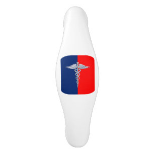 Stylische Caduceus Medical Symbol League Keramik Schrankknauf