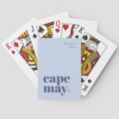 Stylische Cape May New Jersey Spielkarten (Rückseite)