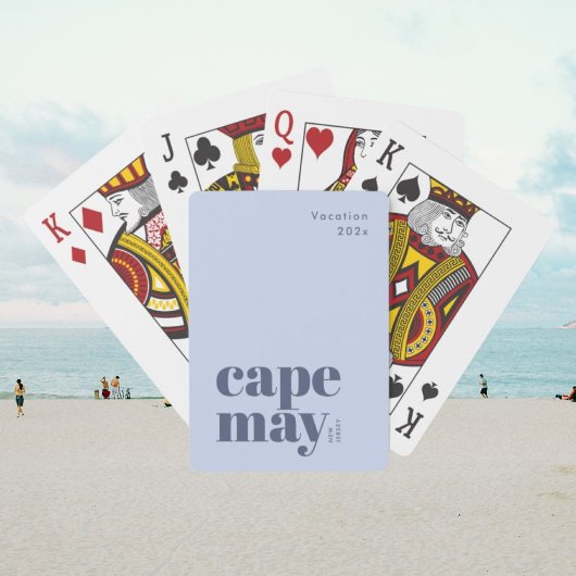 Stylische Cape May New Jersey Spielkarten