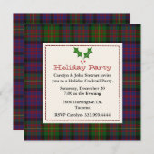 Stylische Carnegie Tartan Kariert Custom Holiday P Einladung (Vorne/Hinten)